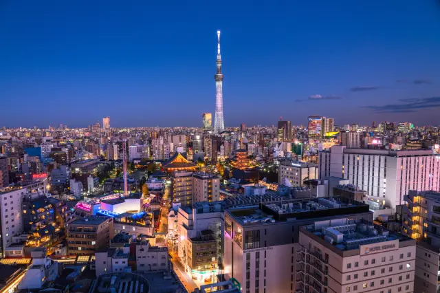 可將東京的象徵東京晴空塔與淺草寺盡收眼底（※圖片僅供參考。）