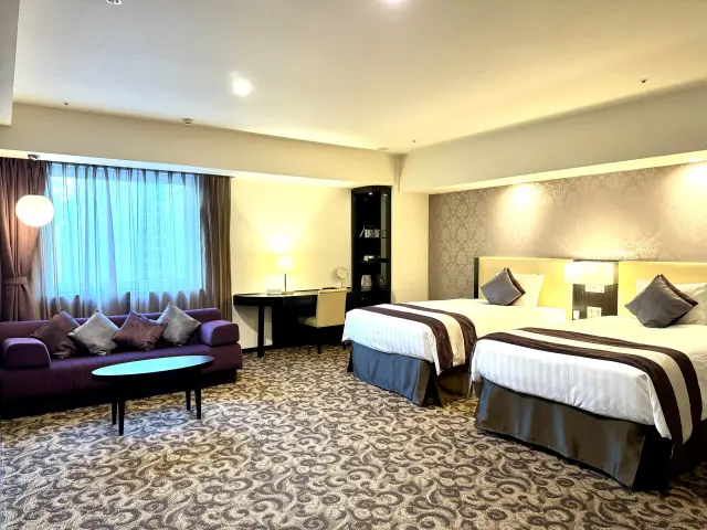 ゆとりあるスペースがうれしいデラックスツイン