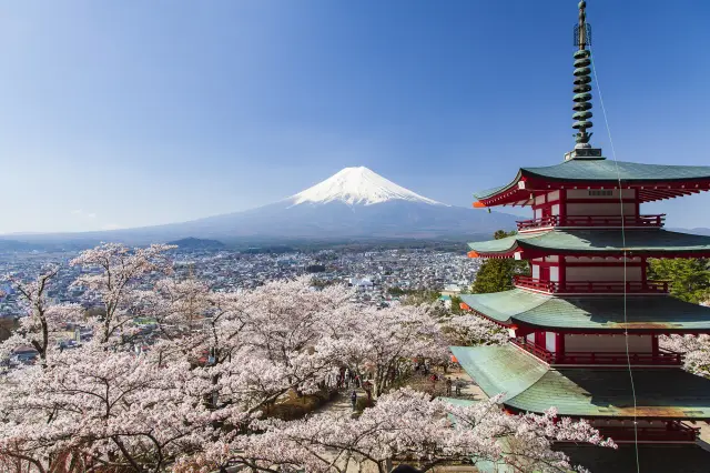 An ancient shrine with world-class views of Mt. Fuji.