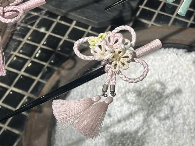 かんざしに使用される組紐