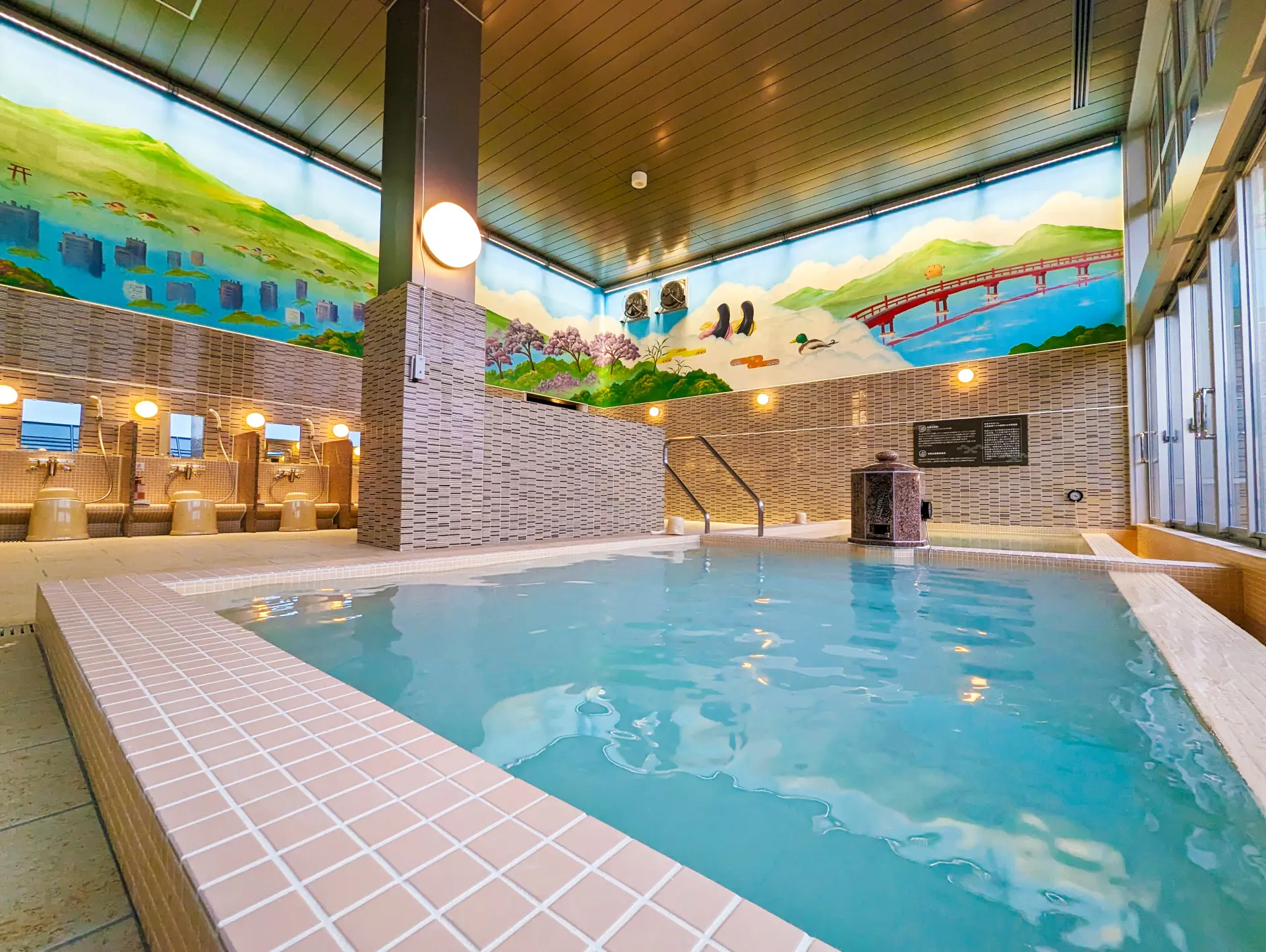 導入珊瑚光入浴鹽，可享受被稱為前橋唯一「浸泡式化妝水」的溫泉浴