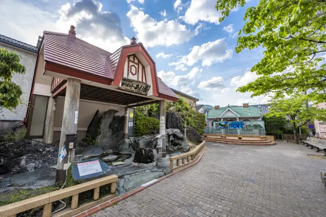 嬉野市內最早設置的足湯場所