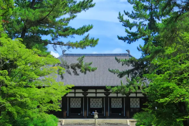 様々な国宝・重要文化財が点在する唐招提寺