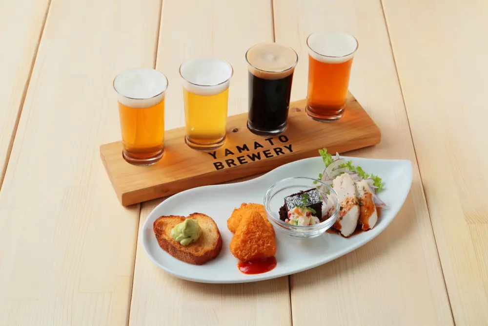 自慢のクラフトビールと相性抜群のフードメニューを堪能できる醸造所直営レストラン