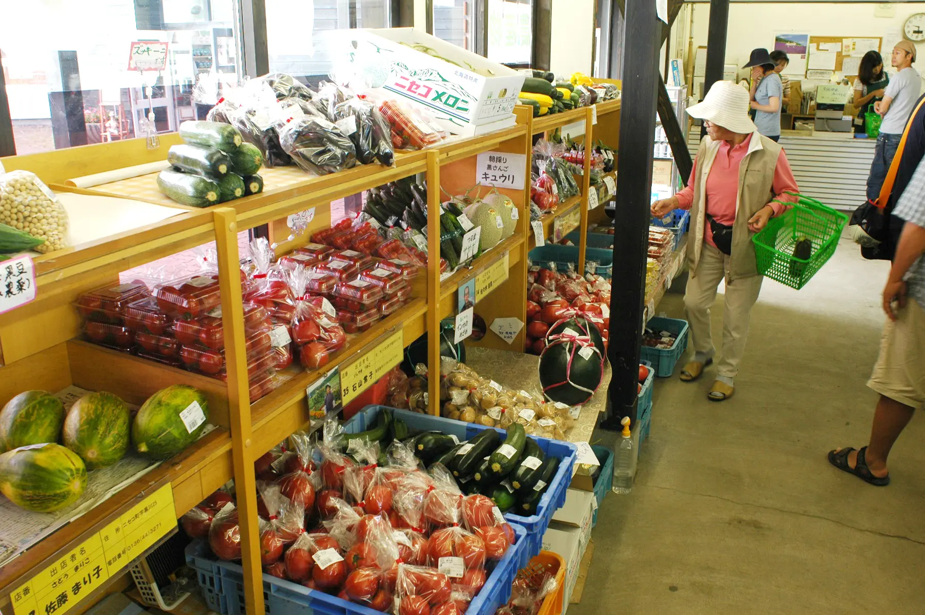 地元野菜が買える農産直売所
