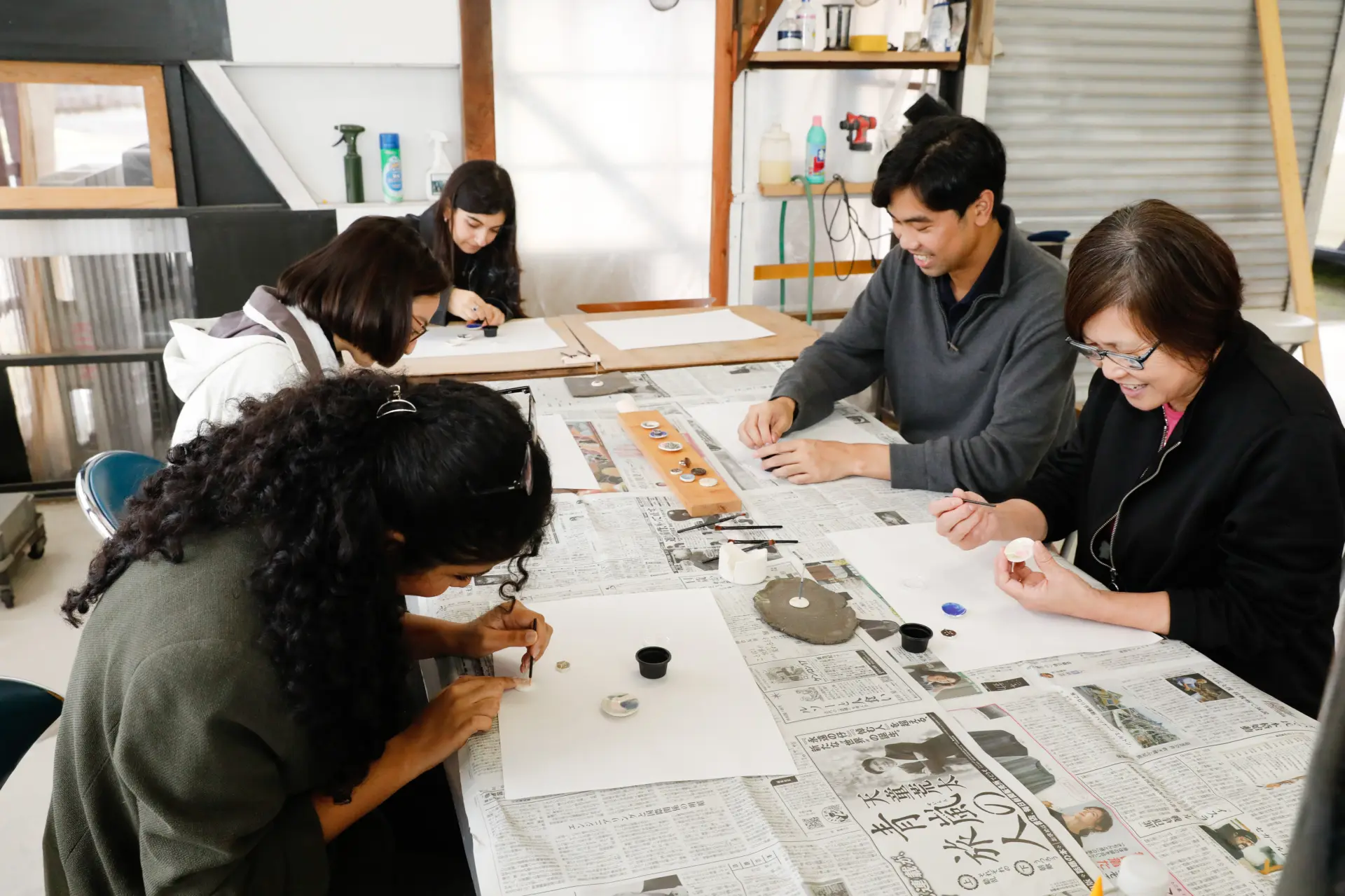 参加者同士でどんな作品に仕上がったか見せ合うのも面白い