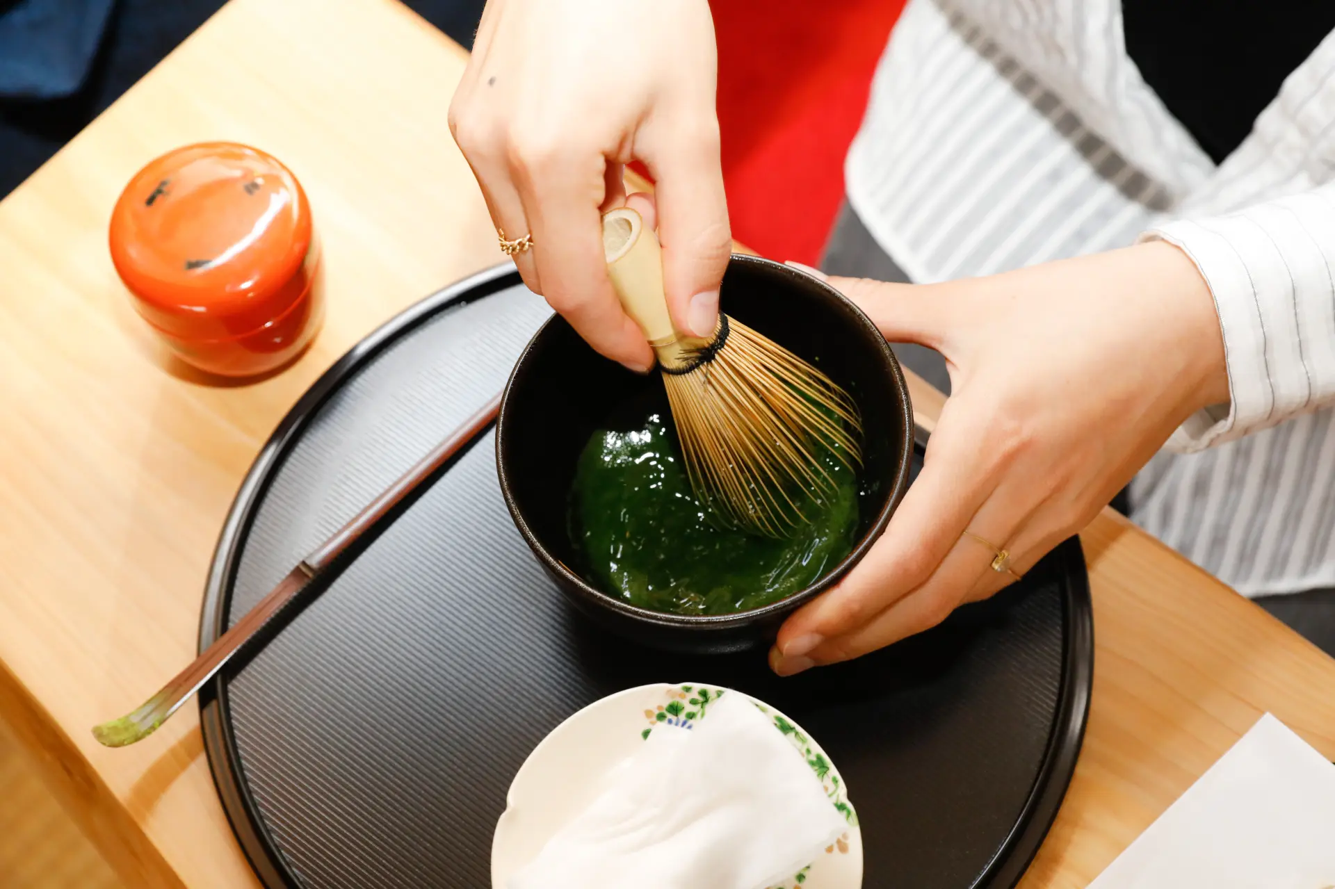 自分でもお茶を点てられる