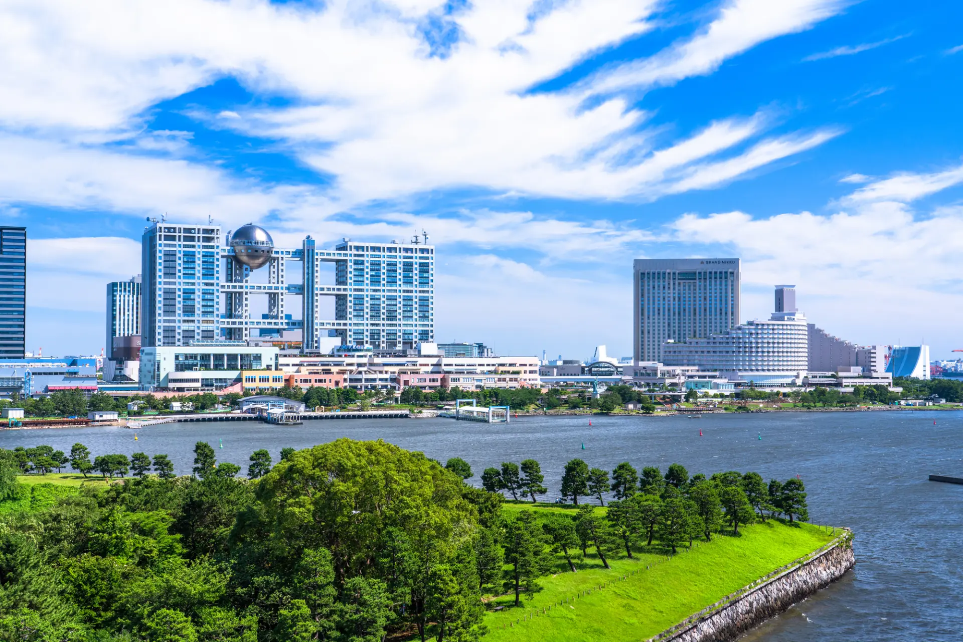 台場是濱臨東京灣的海濱地區