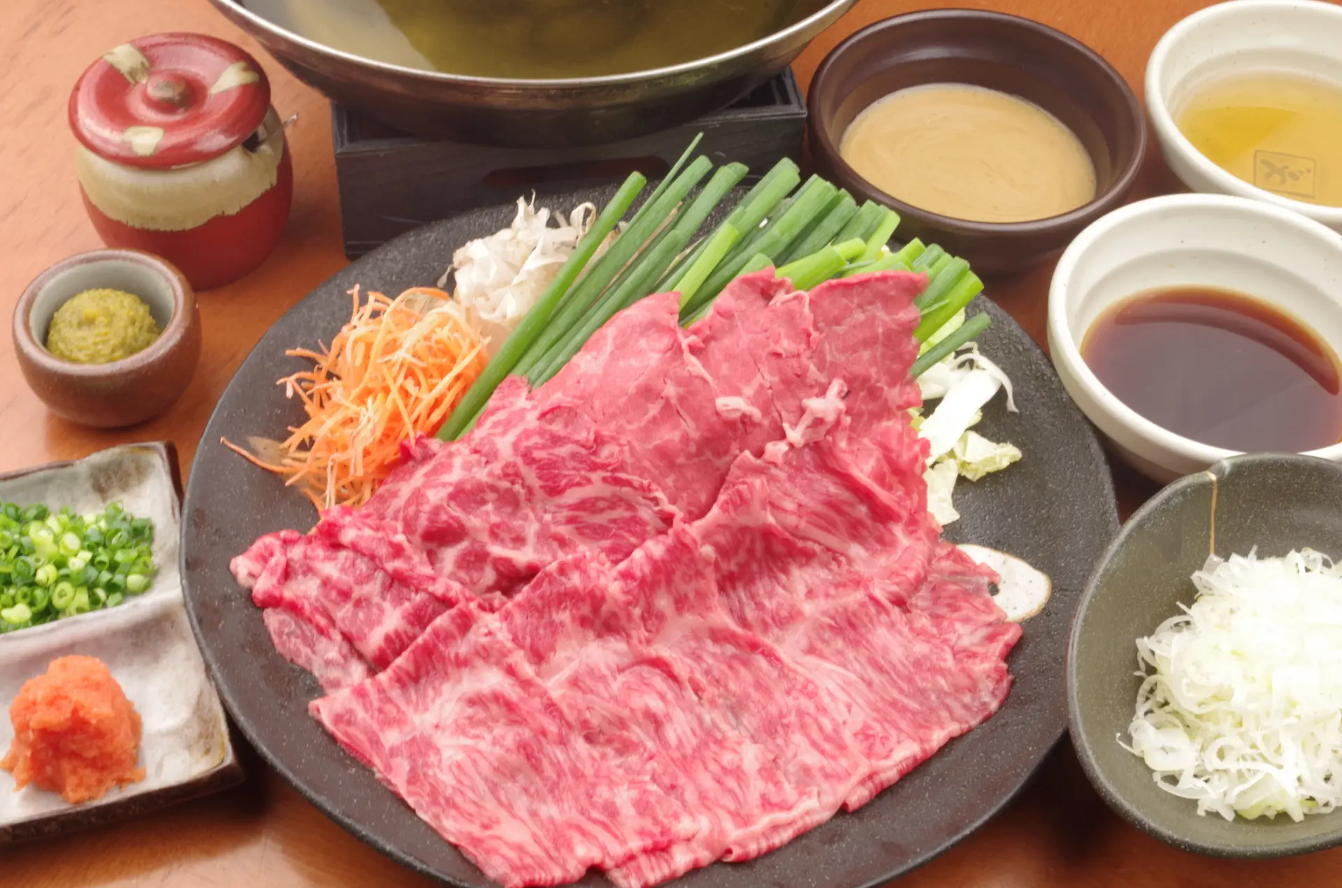 可以盡情享用黑毛和牛的「涮涮鍋 和牛里肌」