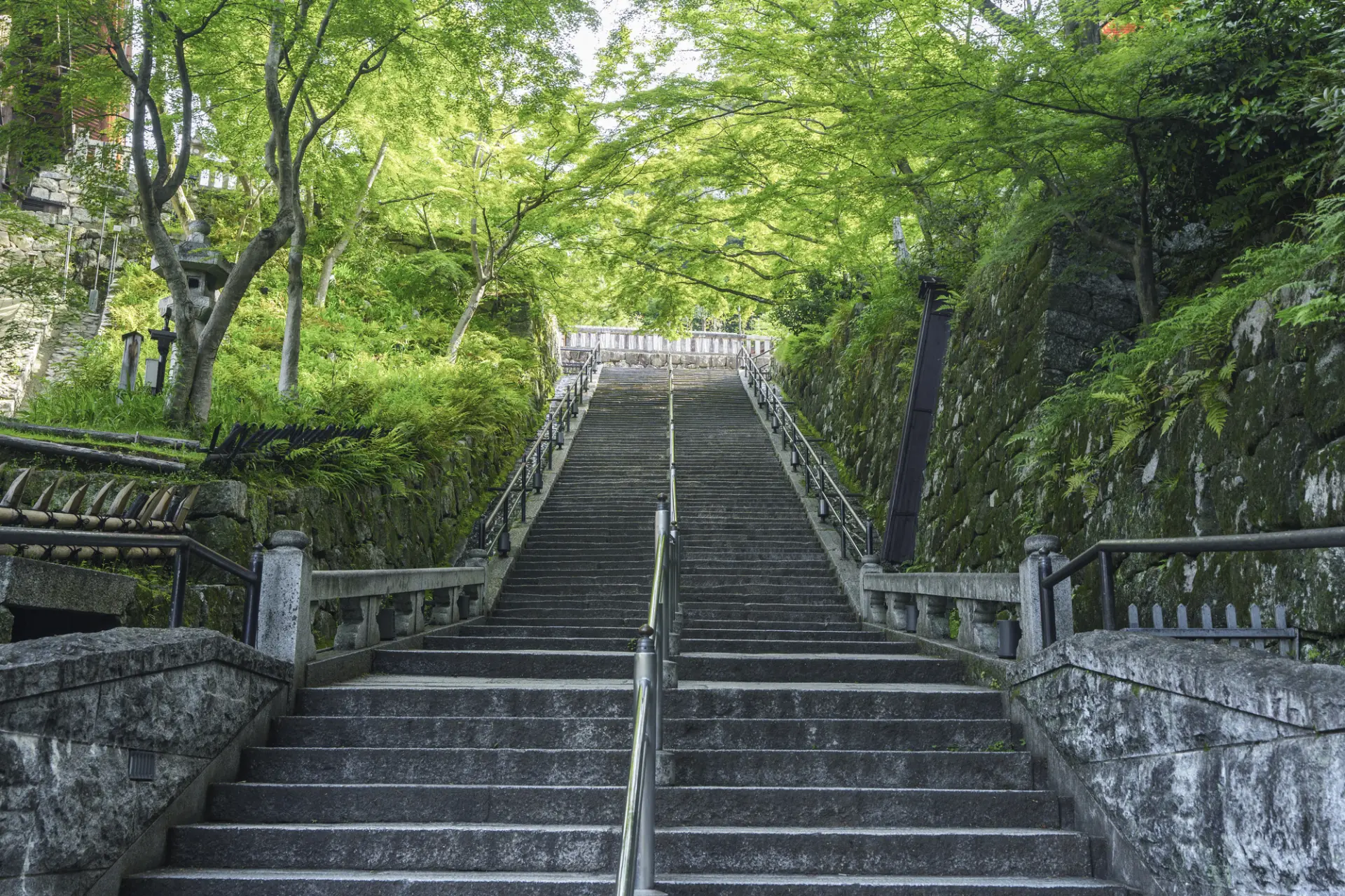 境内に長い階段がある神社仏閣は多い