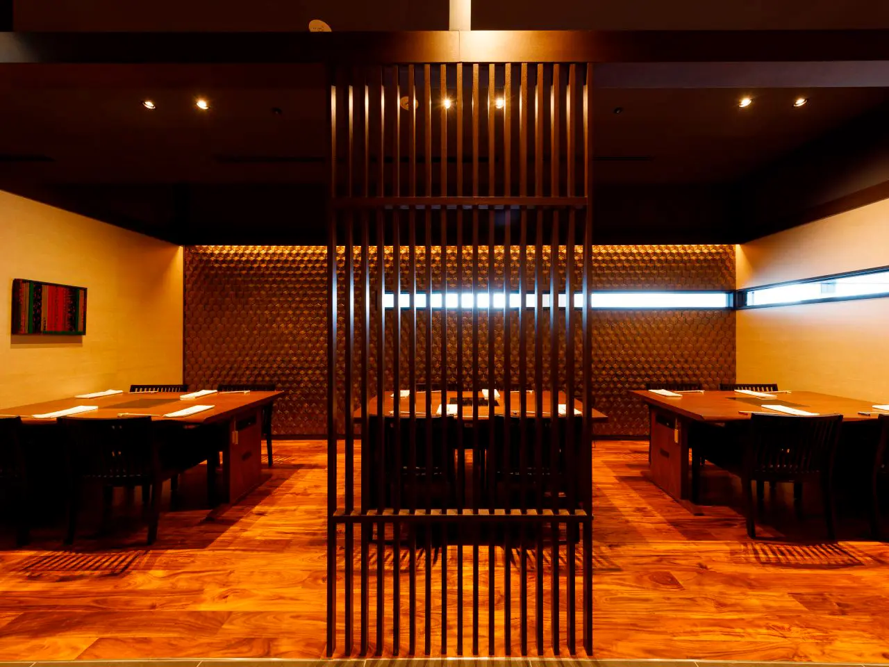 Refined Japanese decor with a calm, luxurious feel and warm hospitality