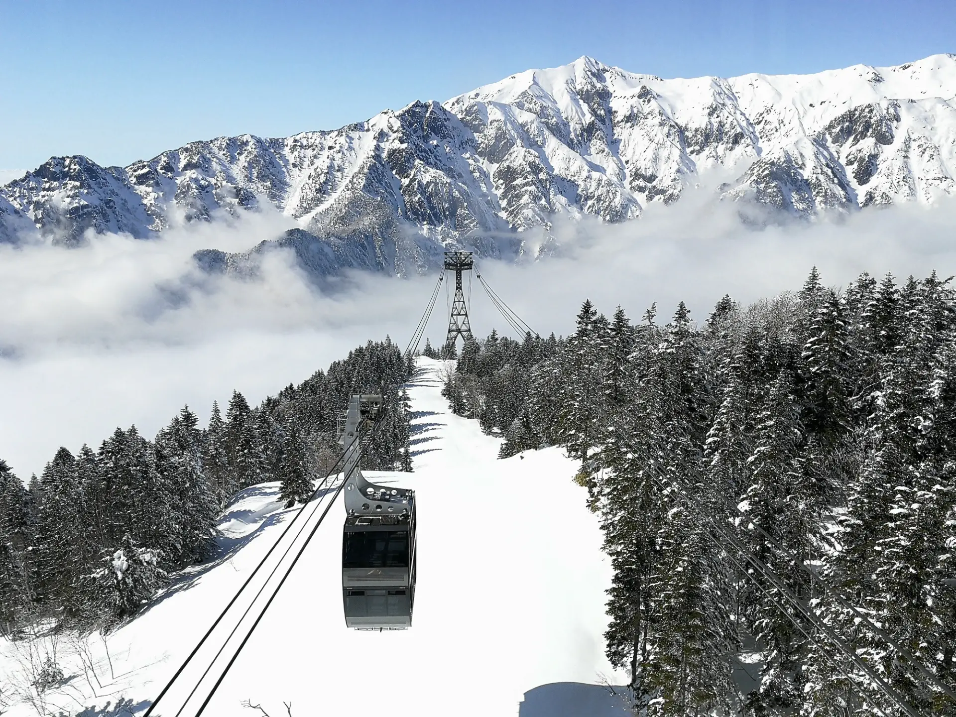 雪に包まれた銀世界が広がる冬の眺望も素晴らしい