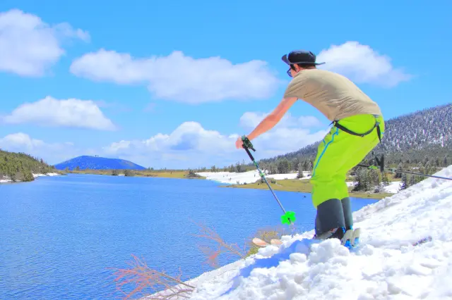 In some regions, you can even ski in spring