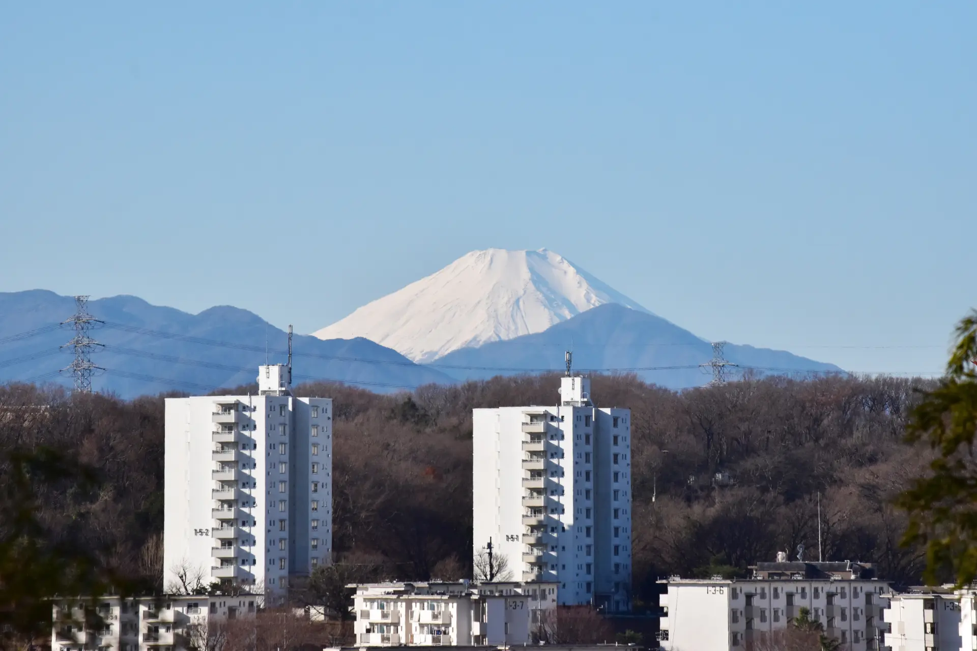 運がよければ富士山も見られるかも
