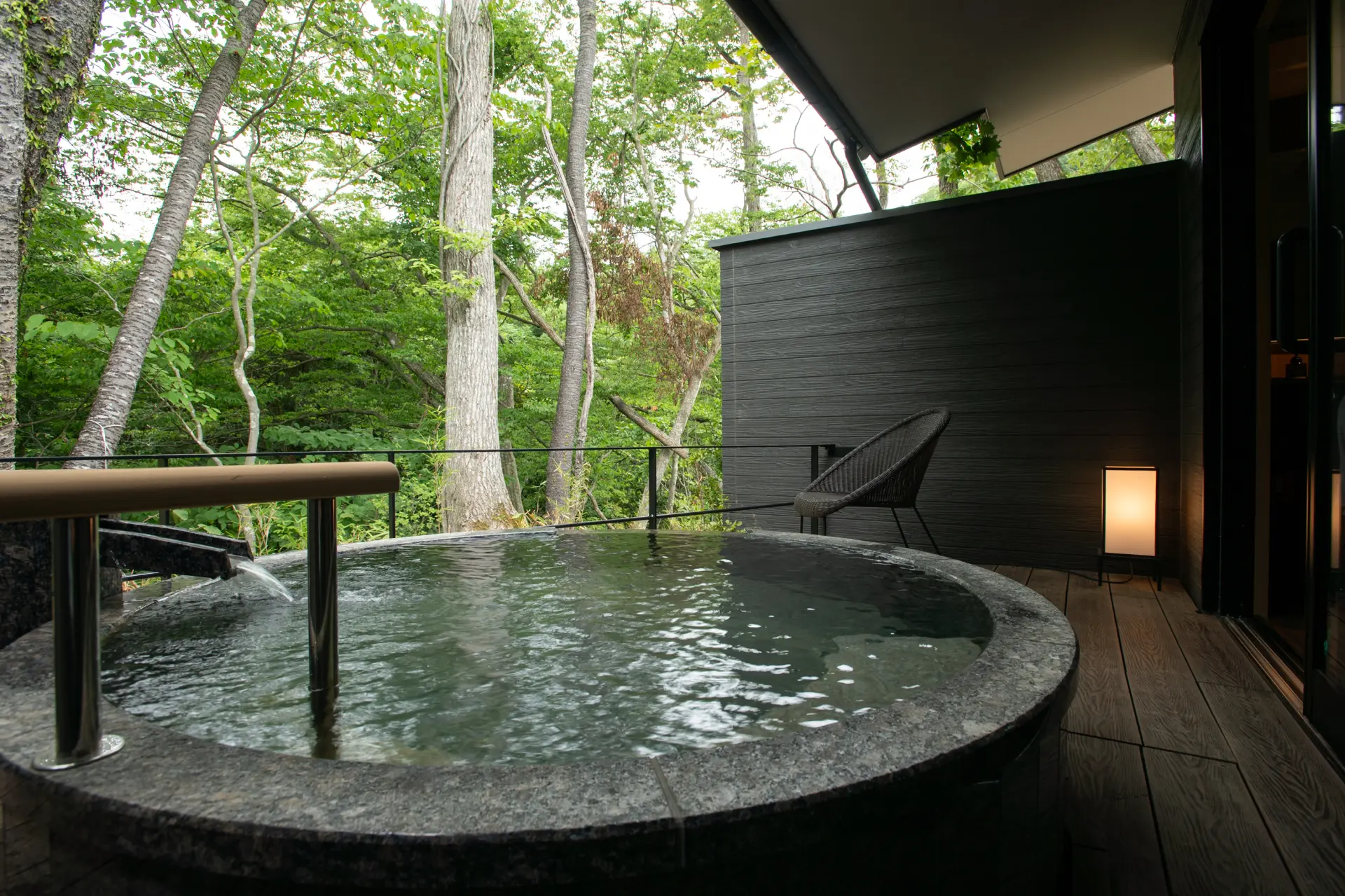 Open-air private cabana even closer to the Yukawa River.