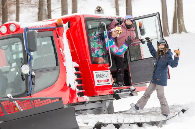 Ride a CAT for a thrilling dash across the snowfields.