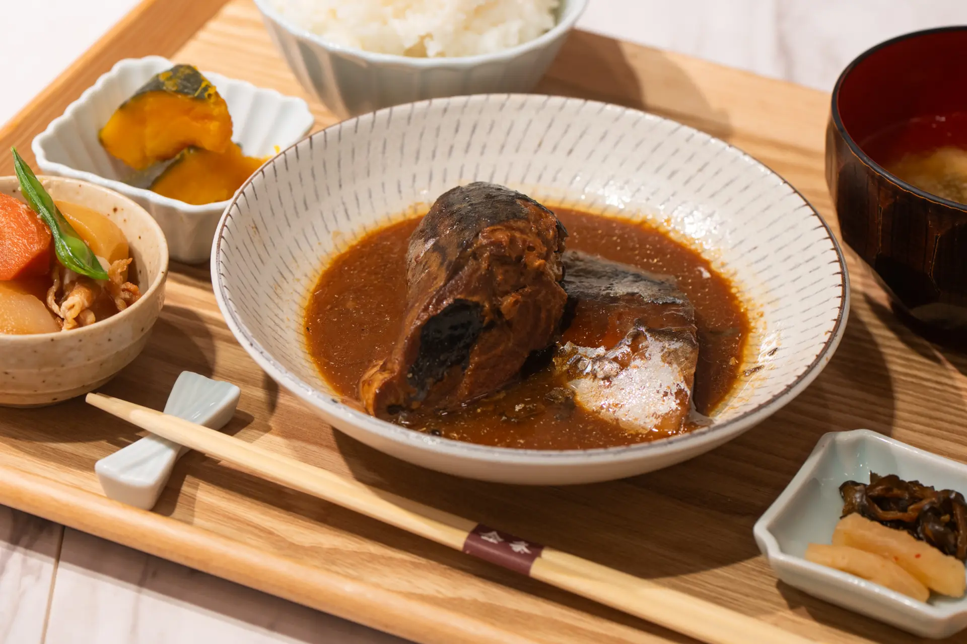 「鯖の味噌煮定食」