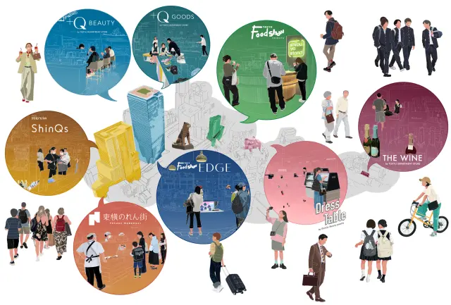 由於集中在澀谷車站周邊，可以輕鬆逛遍所有據點