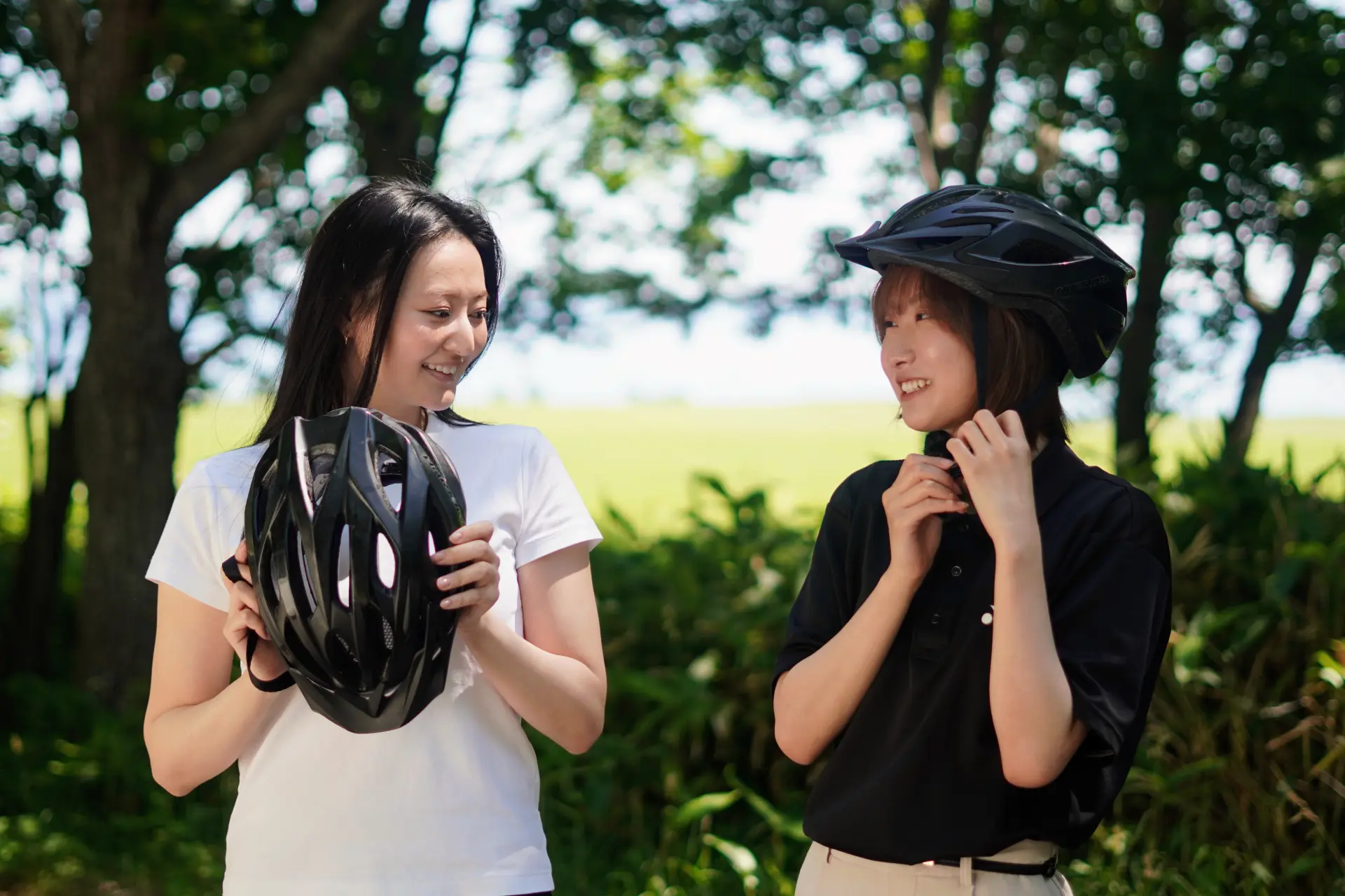 Don’t forget to wear your helmet.