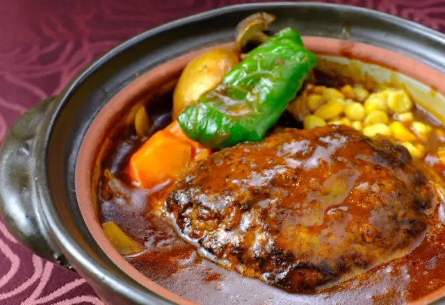 神戸牛ハンバーグが楽しめる