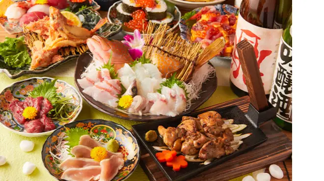 「3時間飲み放題付き宴会コース」
