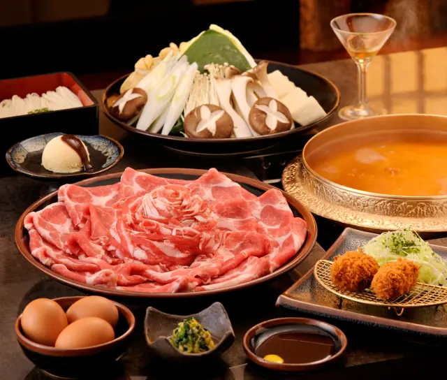 特選黒しゃぶがメインのコース