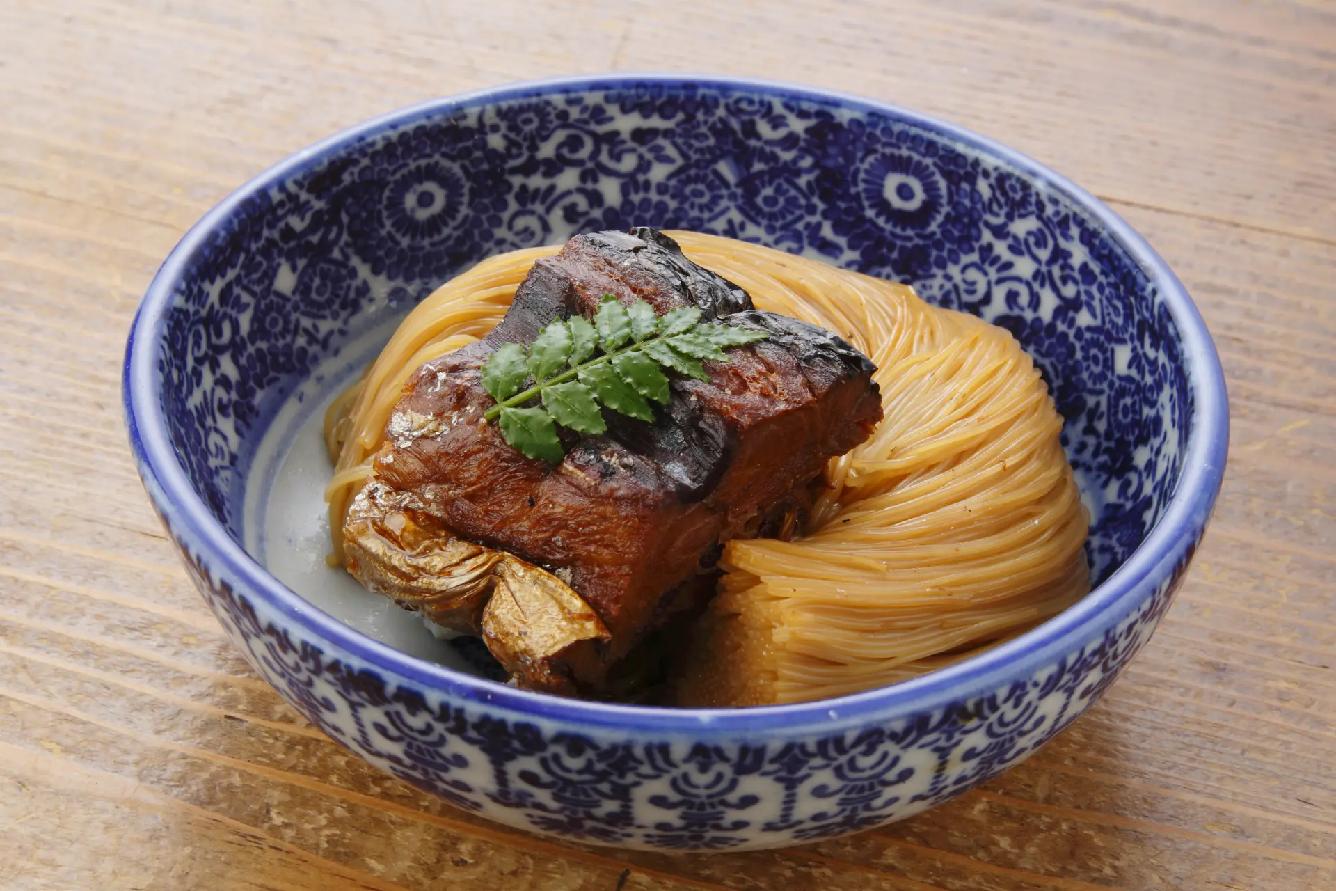 長浜の郷土料理「焼鯖そうめん」