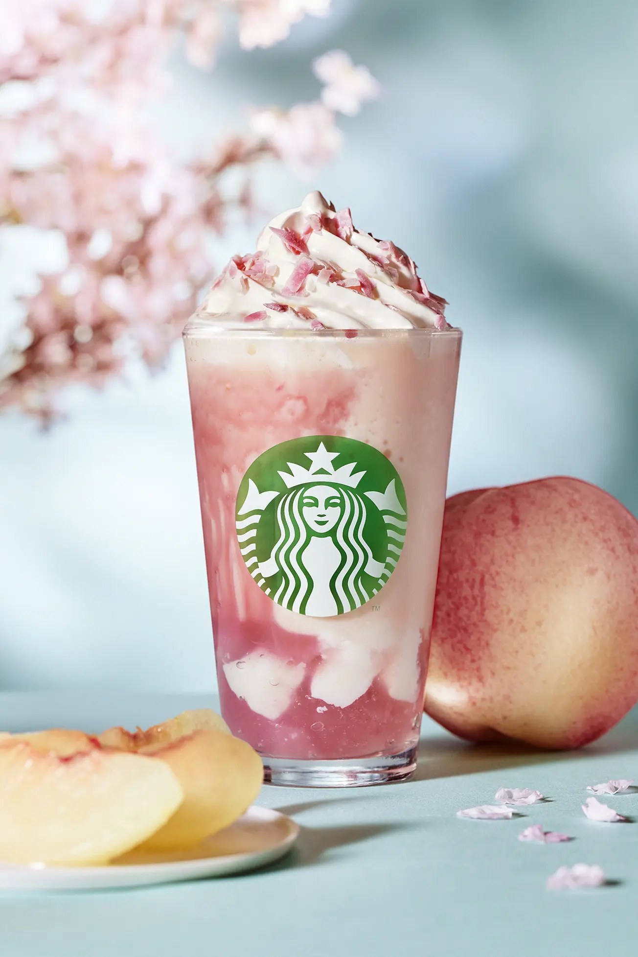 2026年春限定「桜 咲くよ 白桃 フラペチーノ®」
