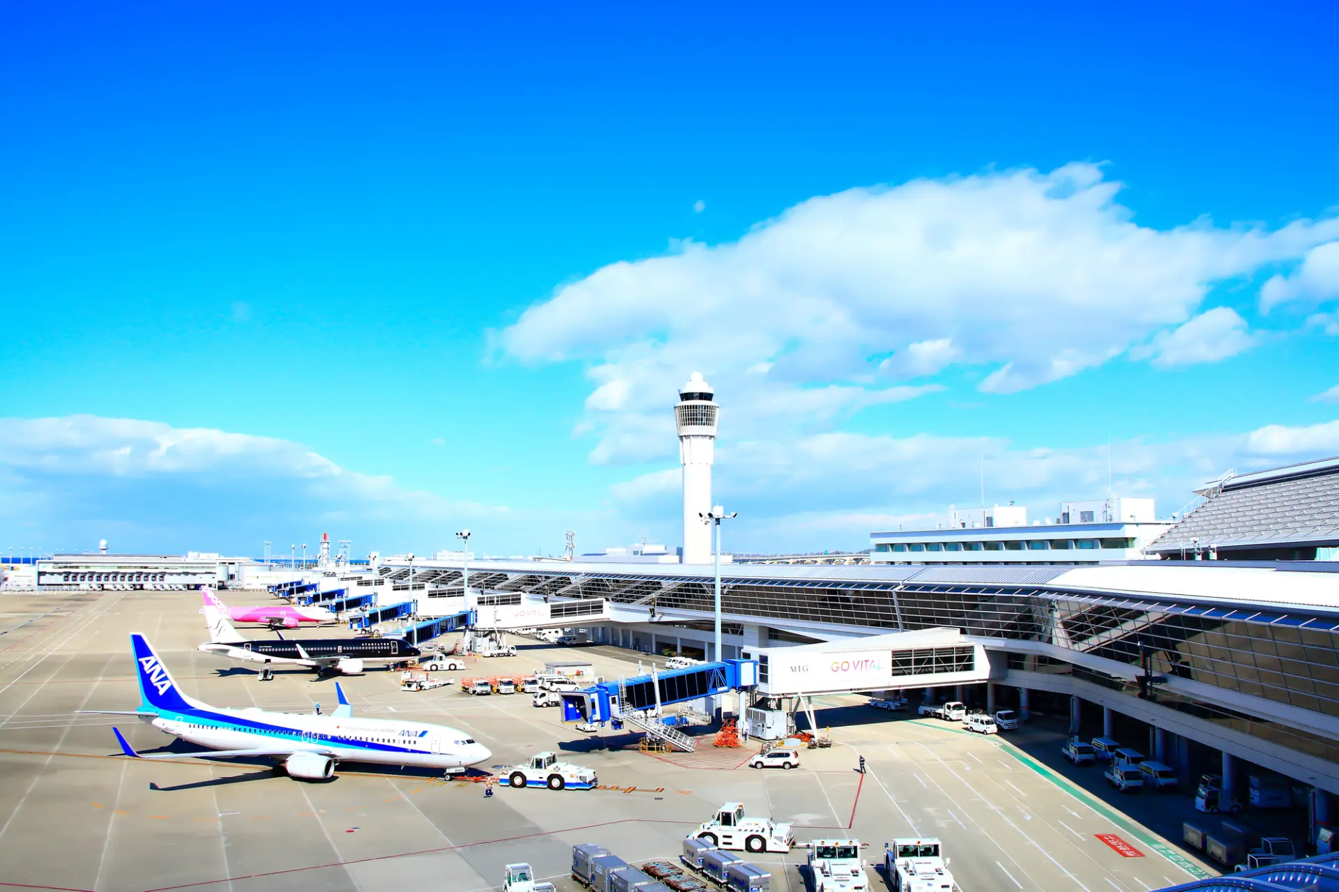 旅程的出發地，中部國際機場（新特麗亞中部國際機場）