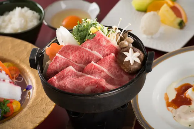 「常陸牛」の牛鍋セットはお一人様専用鍋