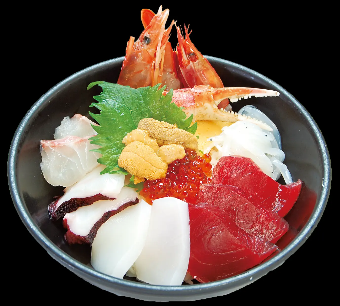 旬のネタが7、8種類のった「スペシャル海鮮丼」
