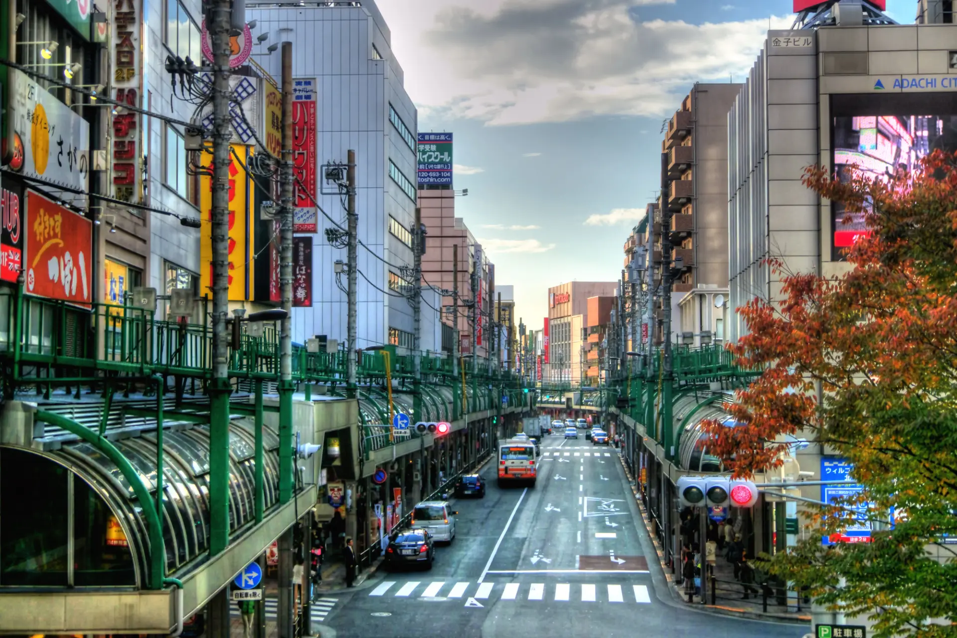 北千住駅周辺の街並み