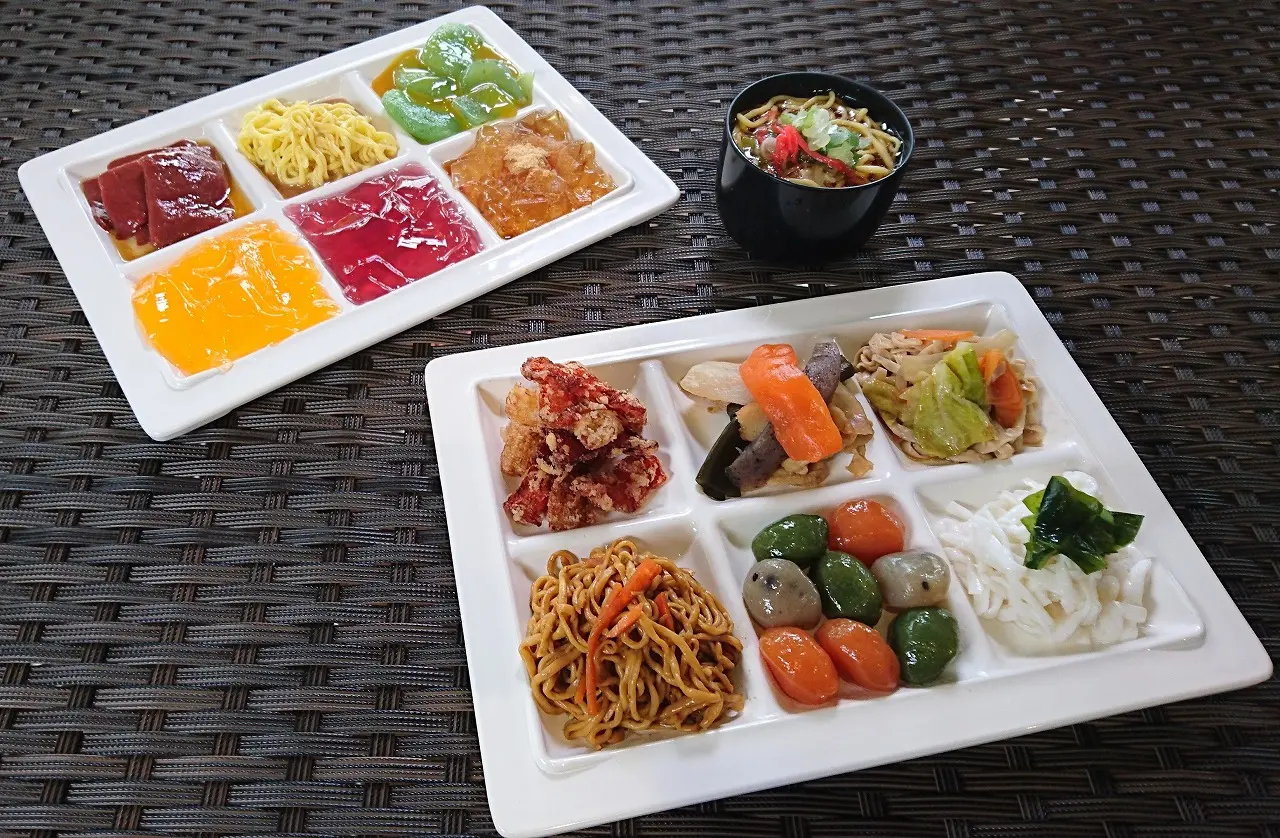 ビュッフェスタイルで楽しめるヘルシー料理