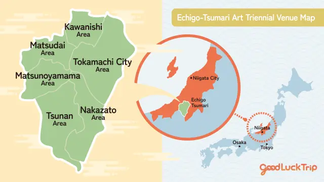 Echigo-Tsumari area, the festival venue