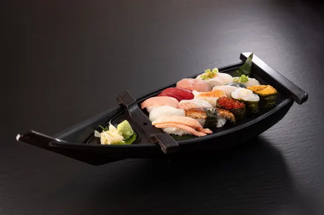 朝どれの海鮮を使ったにぎり寿司