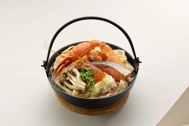 看板メニューの「海鮮ほうとう」