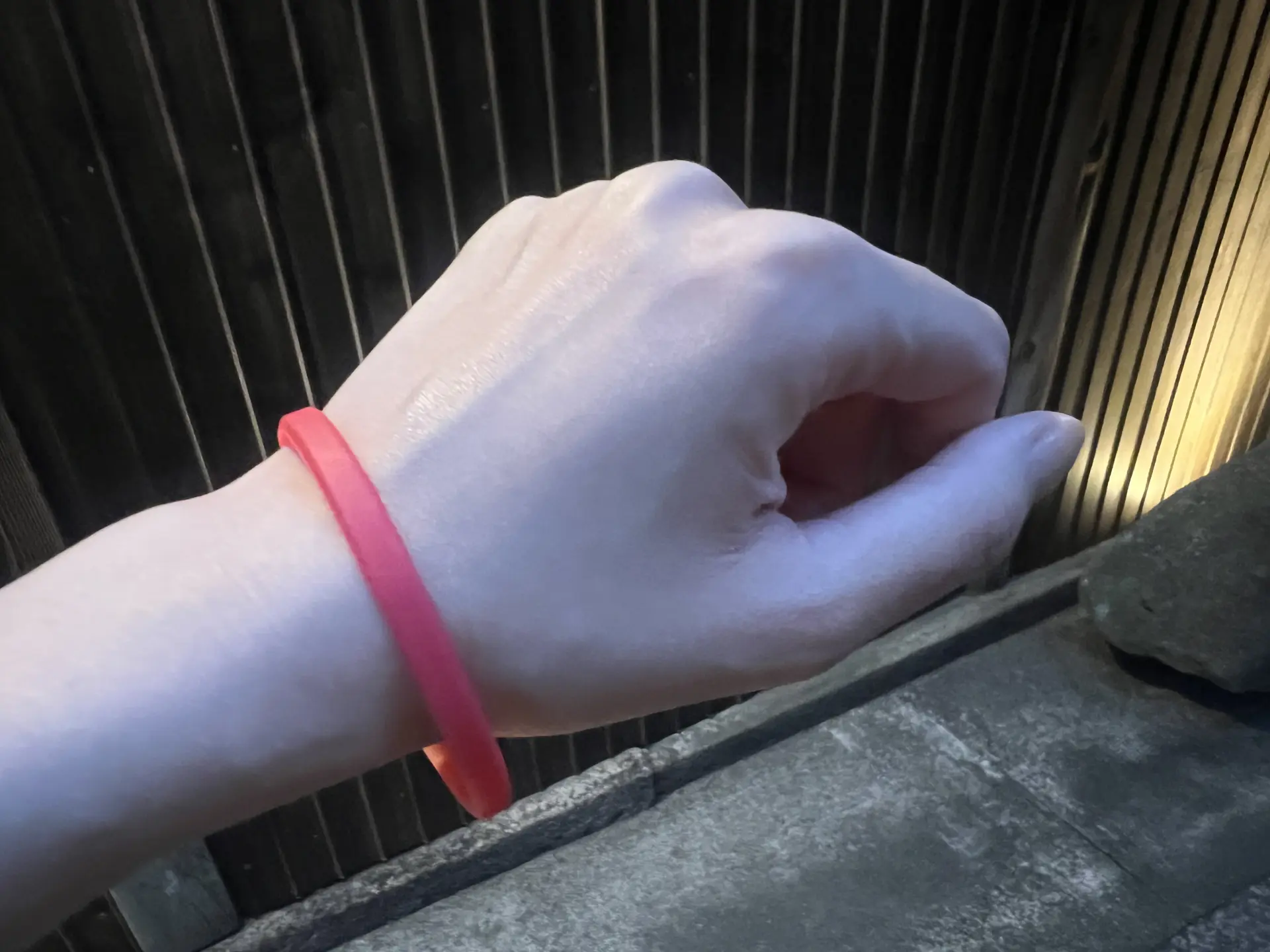 配られたラバーブレスレット