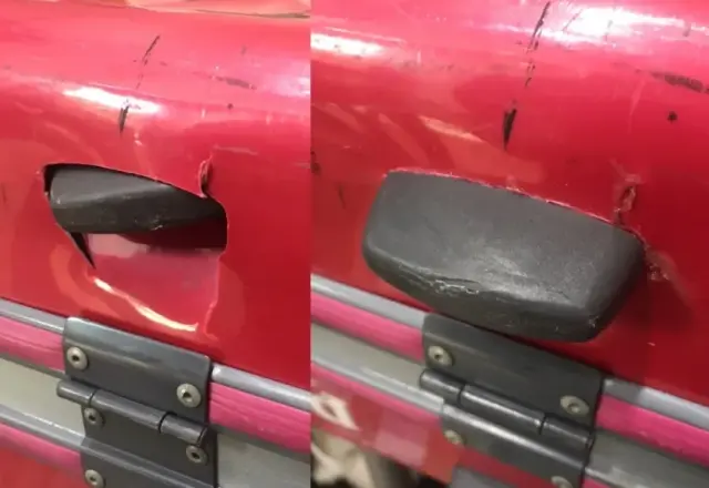 箱體維修前 / 箱體維修後