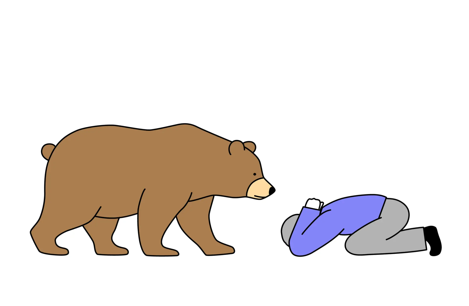 Defensive posture if you are about to be attacked