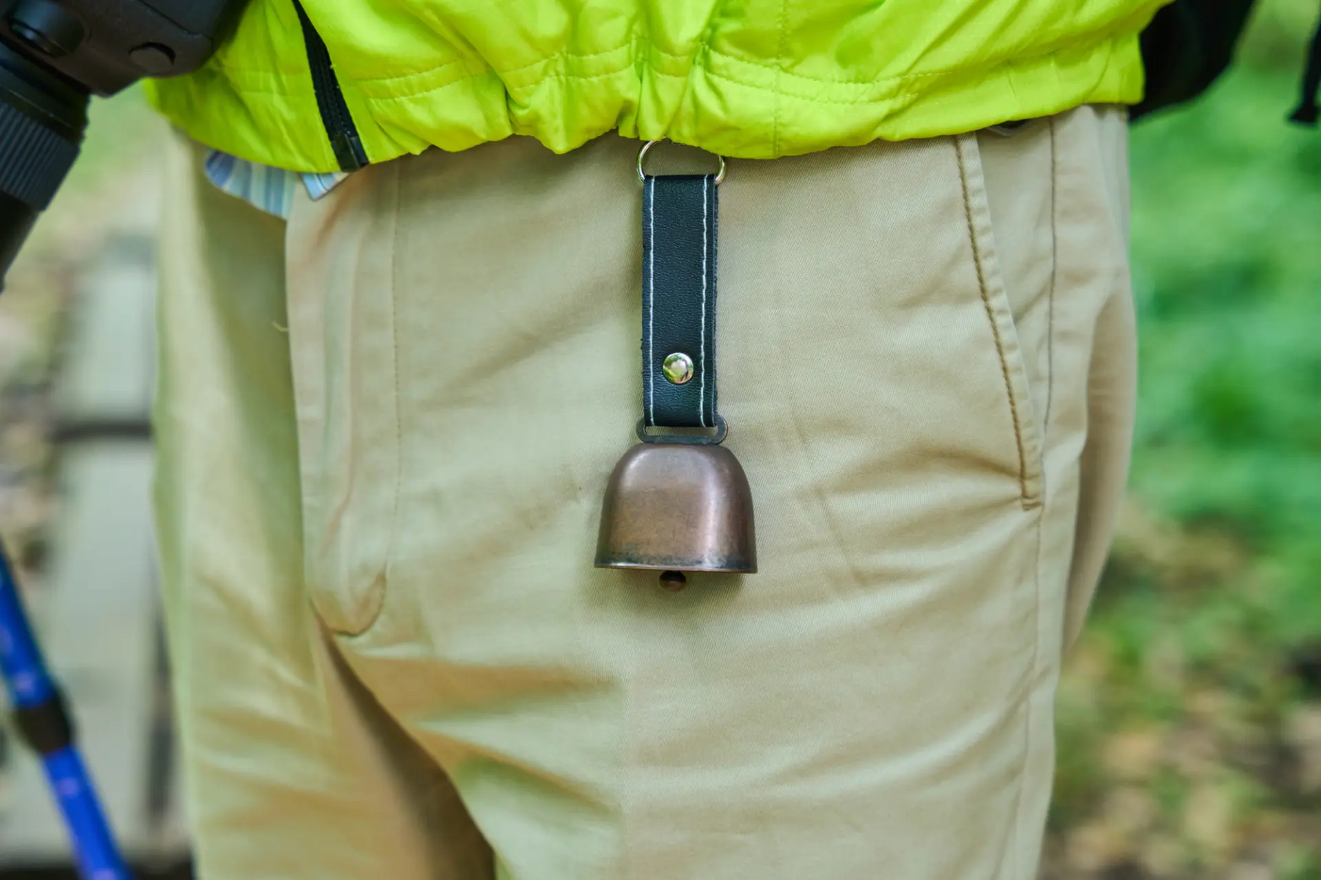 A bear bell is a must‑have if you plan to hike or go trekking