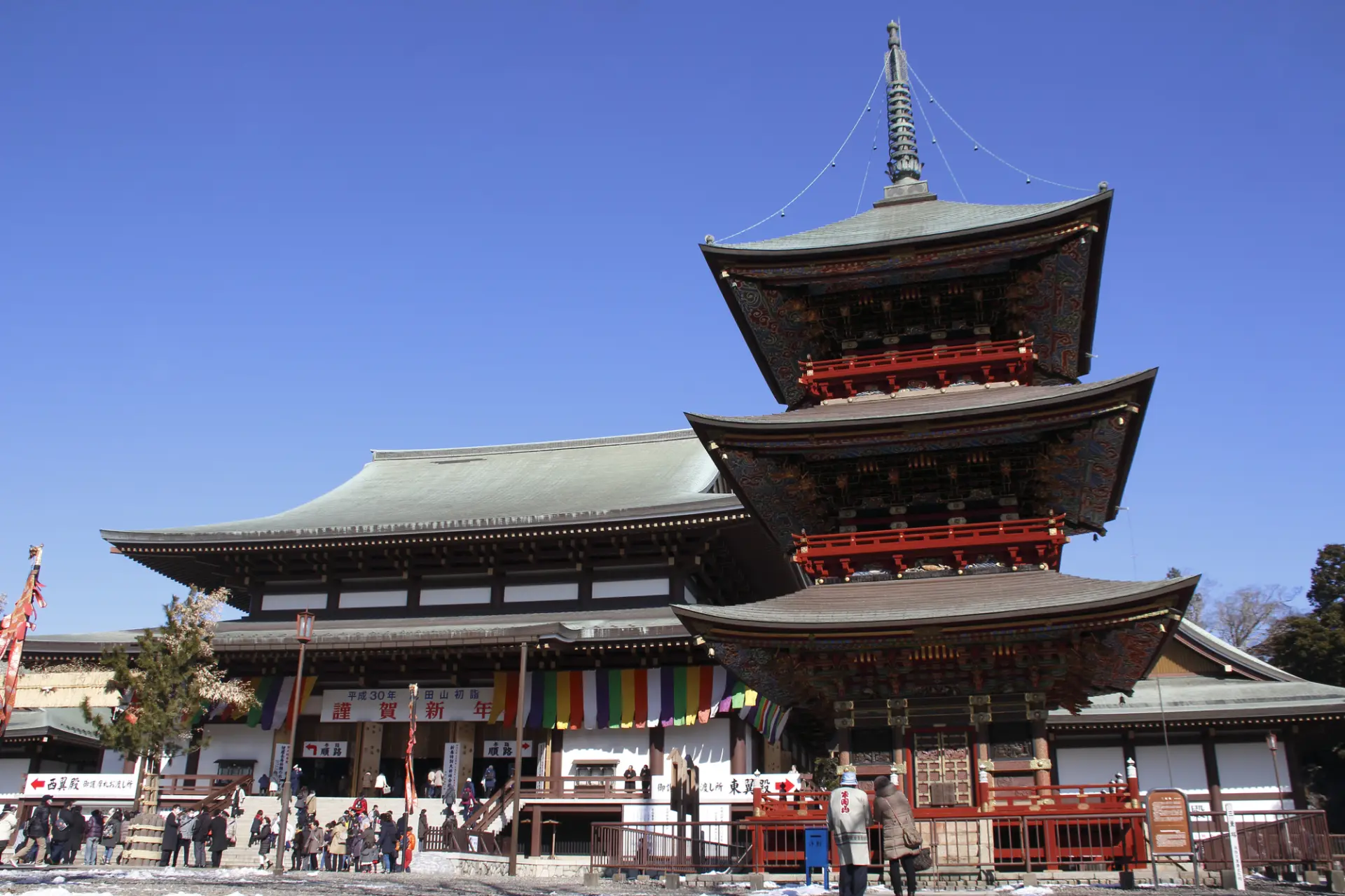 代表關東地區的熱門初詣景點的「成田山新勝寺」