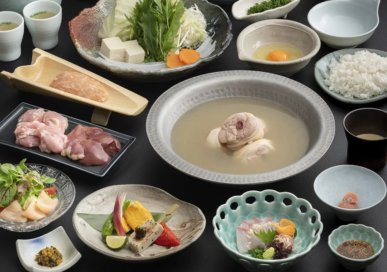 華味鳥を存分に味わえる金華コース