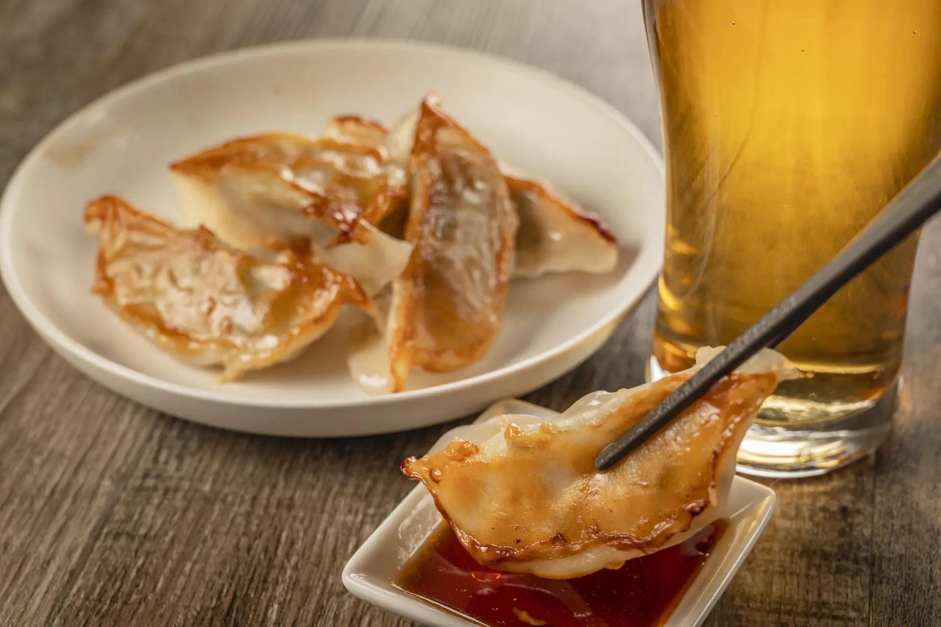 ビールとの相性抜群の博多餃子（※写真はイメージです。）