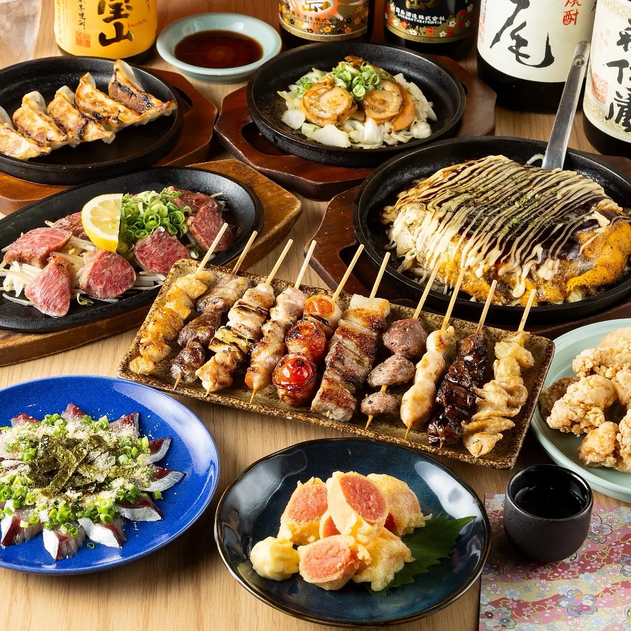 朝から夜まで楽しめる！博多駅直結「お好み焼・焼きそば・鉄板焼 