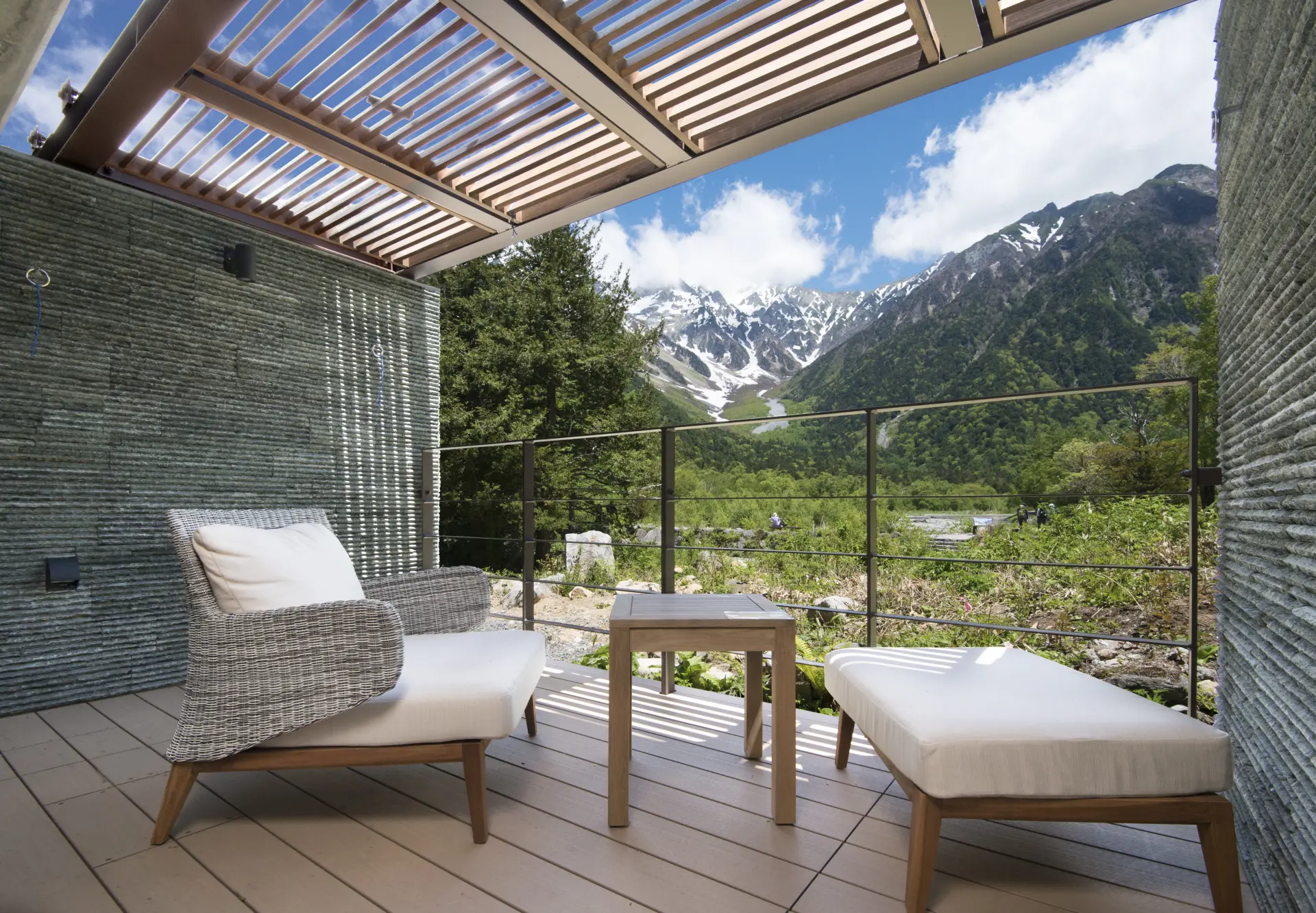 穂高眺望テラス付きデラックスツイン(一例)