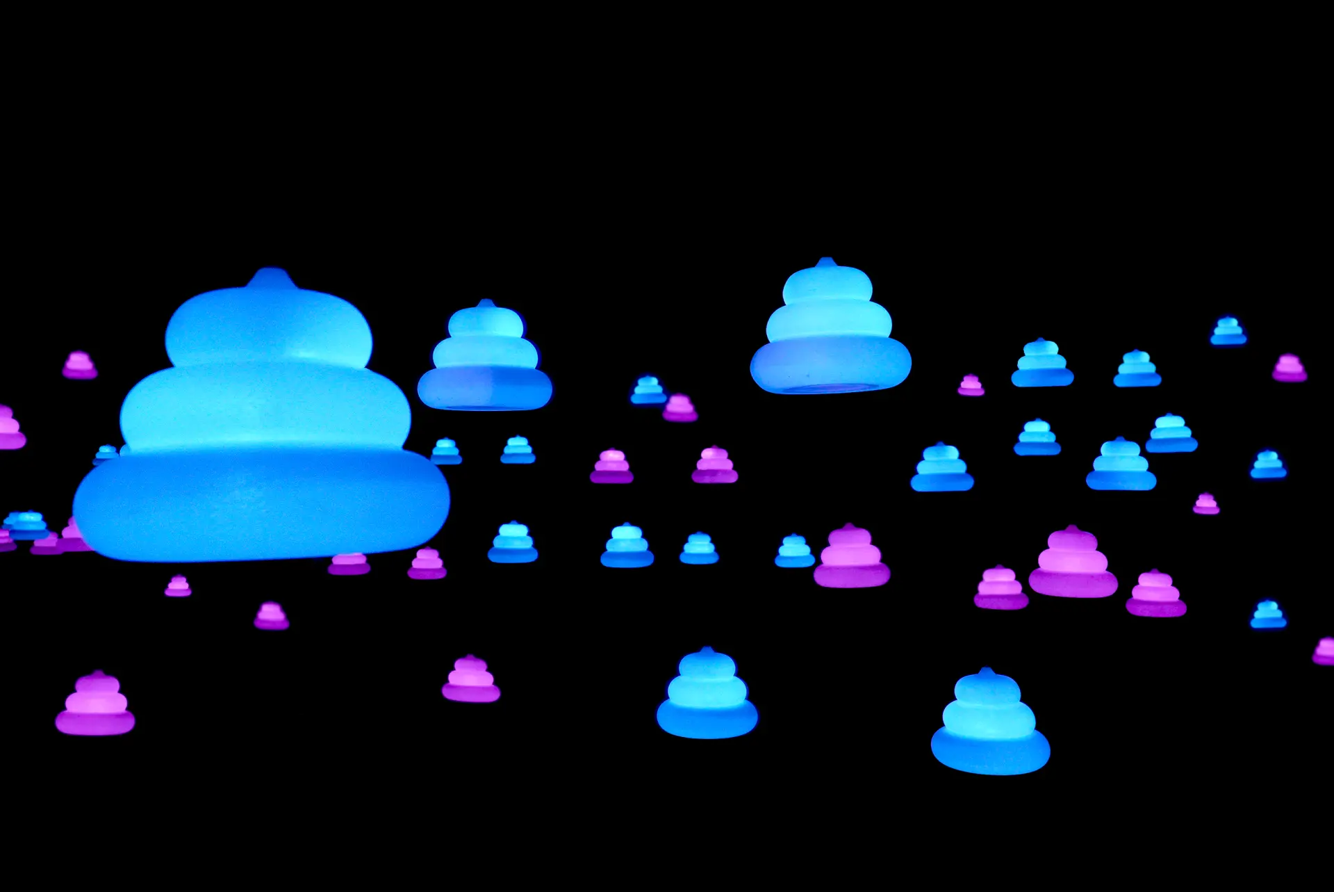 发光便便交织出的梦幻景观