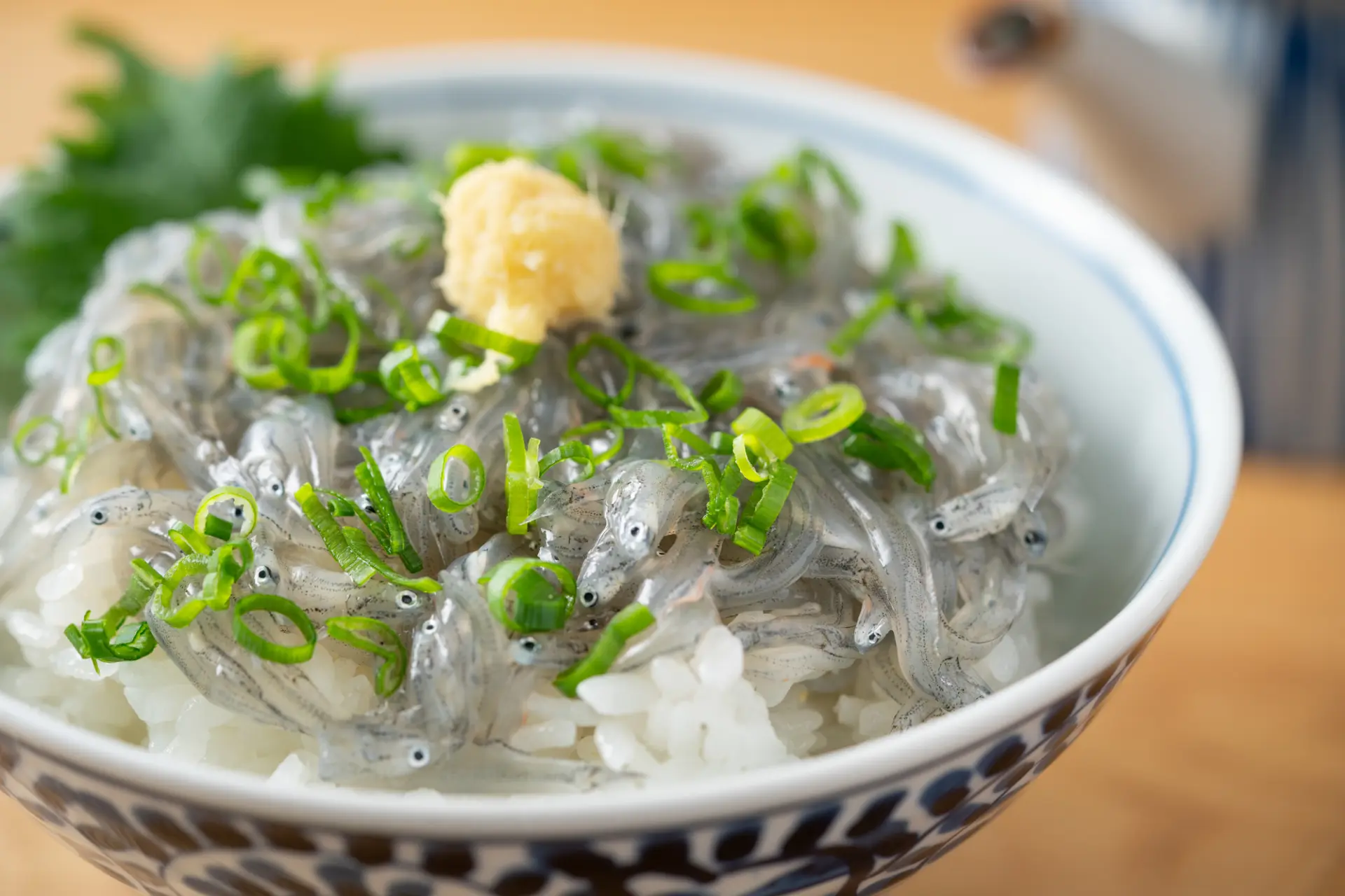 甘みとほどよい苦味が楽しめる「生しらす丼」