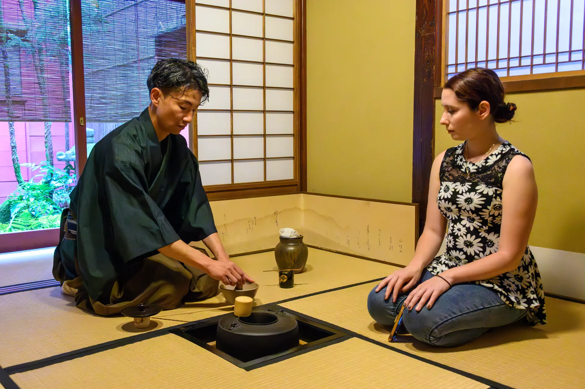 Enjoy a bowl of tea in the tea room.