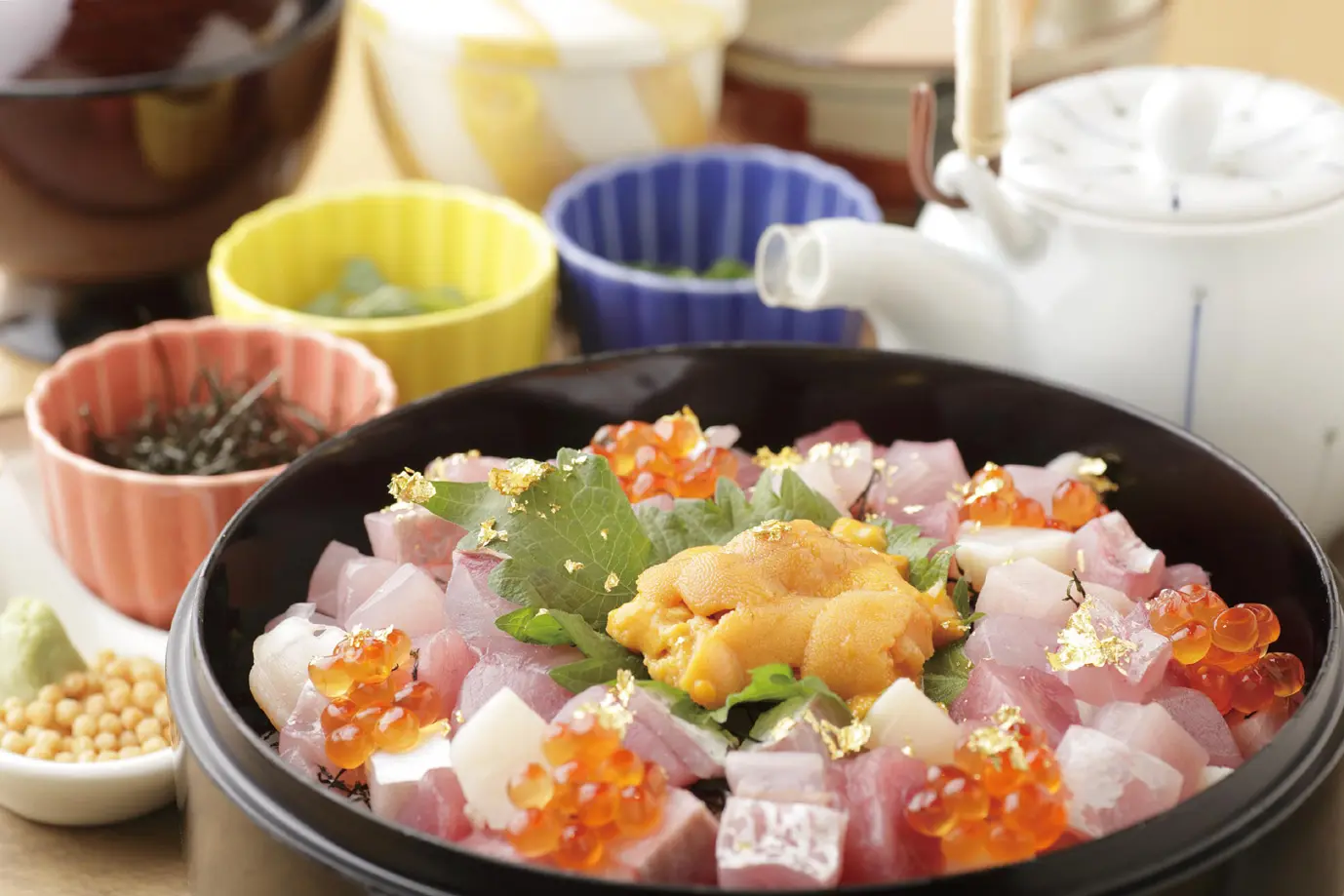 Kaisen hitsumabushi made with seasonal ingredients