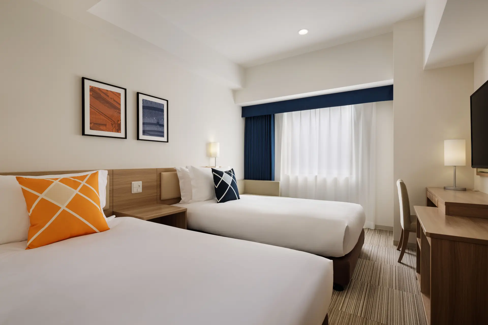 A simple, comfortable, and spotless twin room